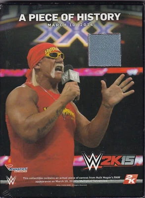 Anillo Hulk Hogan WWE Usado Lona Placa de Monday Night RAW Raro 2k15 Videojuego Foto 1 de 4