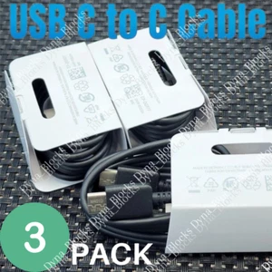 3 Pack Type USB-C To Type-C Cable Fast PD Charger Lot For Samsung Charging Cord - Picture 1 of 9