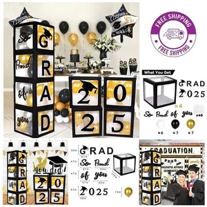 Versatile Graduation Balloon Box Set with 20 Balloons for Memorable Celebrations - Picture 1 of 9