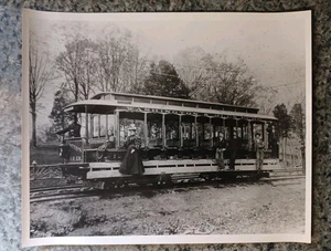 1896-1902 Washington & Glen Echo R.R. Co. Electric Trolley Photograph - Picture 1 of 7
