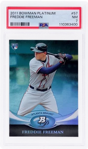 2011 Bowman Platinum Freddie Freeman #57 PSA 7 - Picture 1 of 2