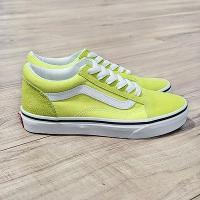 Vans Old Skool Niños Niñas Talla 2 Amarillo Niños Zapatos Preescolares Foto 1 de 4