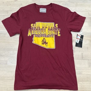Camiseta para hombre Arizona State Sun Devils granate S pequeña - Imagen 1 de 6