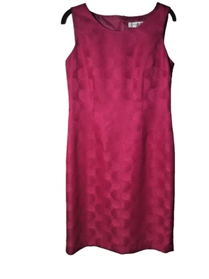 Jones Studio Separates Pink Women 10 Sheath Dress Fully Lined Zip Events - Image 1 of 4