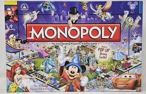 Monopoly Disney Freizeitpark Edition III mit Pop-Up Schloss Brettspiel - Bild 1 von 11
