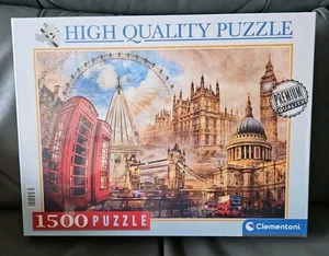 Clementoni 1500 piece puzzle Vintage London High Quality Puzzle NEW - Picture 1 of 1