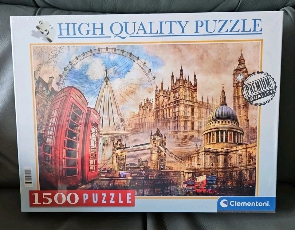 Clementoni 1500 piece puzzle Vintage London High Quality Puzzle NEW - Image 1 of 1
