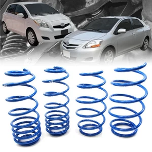 Blue 1.5" Drop Manzo Racing Performance Lowering Spring For 06-11 Toyota Yaris - Picture 1 of 1