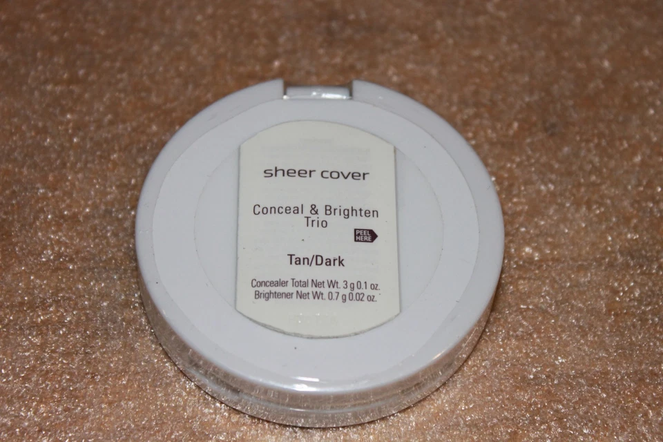 Sheer Cover Conceal & brighten Trio Tan/Dark  Full Size 3g  NEW & SEALED - Image 1 of 2