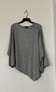 Juliette Silver and Black Cape with Sleeves, Size Small - Picture 1 of 4