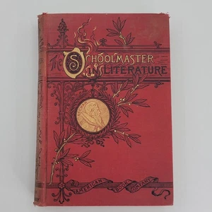 1800s Antique Book - The Schoolmaster in Literature 1892 Ascham Moliere & more! - Picture 1 of 14