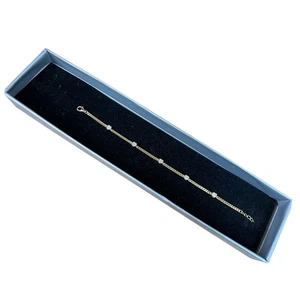 bracciale argento anallergico 925 dorato catena cuore cuori  regalo donna - Foto 1 di 3