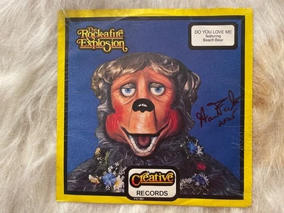 45 RPM * Explosión Rock-afire * Do You Love Me-Happy B. Día * 1983 * Autografiado Foto 1 de 4