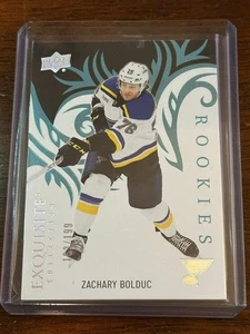 2024-25 UD ICE Exquisito Novato Zachary Bolduc St Louis Blues #R-3/199 - Imagen 1 de 2