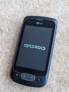 LG P500 Mobile phone Black Working  LOCKED T mobile /EE? - Picture 1 of 9