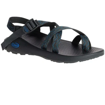 Chaco Z2 Classic Sandals Mens 13 Toe Loop Stepped Black Blue Outdoor Hiking Camp - Image 1 of 4