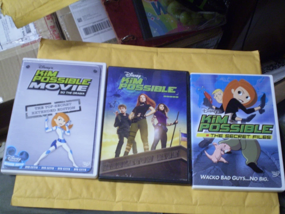 (3) Disney Kim Possible DVD Lot: Live Action + So the Drama + The Secret Files - Image 1 of 1