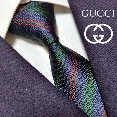 Gucci GUCCI Corbata Rayas Regimiento Actual Alta Gama Marca de Lujo Foto 1 de 4