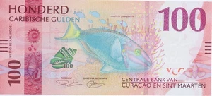 100  Gulden - Curaçao - Saint-Martin - Conque et Poisson-Perroquet - 2025 - Séri - Imagen 1 de 2