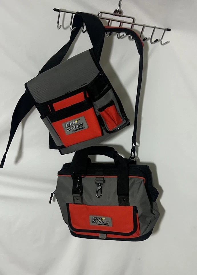 Black & Decker Firestorm Large Tool Bag & Tool belt pockets Adjustable Lot Of 2 - Image 1 of 4