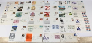 1940s-1985 Lot of 33 Different FDCs Variety of Stamps - Picture 1 of 5