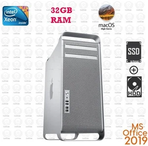 Apple Mac Pro 4,1 2009 Xeon 6 núcleos 32 GB RAM 500 GB SSD + 1 TB Mac OS High Sierra - Imagen 1 de 1