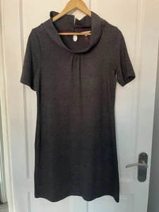 White Stuff Short Sleeve Textured Dress (UK 12) – Funnel Neck - Picture 1 of 8
