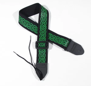 Celtic Guitar strap with Celtic Knot #1 in many different color combinations - Picture 1 of 18