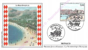 ENVELOPPE FDC MONACO LA BELLE EPOQUE 1983 n2 - Imagen 1 de 2
