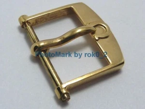 OMEGA 18K 18ct 18kt 750 Solid YELLOW GOLD (14mm) Tang Pin Buckle Clasp Vintage!! - Picture 1 of 18