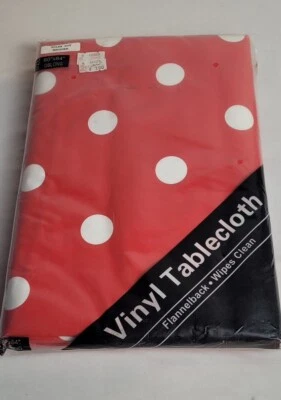 60x84" Oblong Vinyl Tablecloth Heavy Duty Flannel Backed Waterproof FREE Ship! - Image 1 of 2