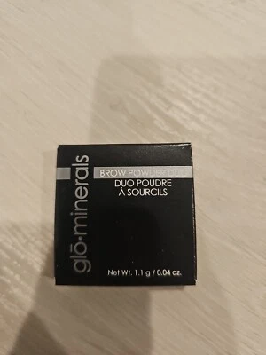 glo Minerals Brow Powder Duo BROWN 1.1 g./0.04 oz. New In Box - Image 1 of 4