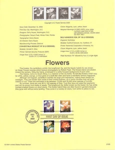 #0103 (34c) Flowers #3454-3457 Souvenir Page - Picture 1 of 1
