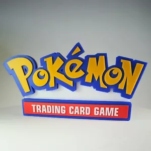 Pokémon Trading Card Game 3D Printed Logo | Sign Wall Display | Shelf Art - Picture 1 of 4