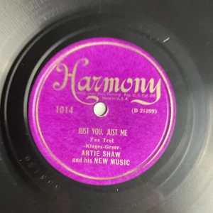 10" 78 RPM-Artie Shaw-Sweet Lorraine/Just You, Just Me/Harmony 1014 - Picture 1 of 4