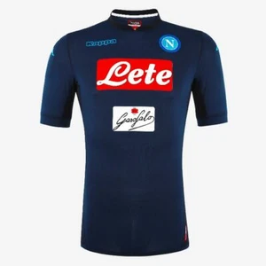 NAPOLI 2017/18 3RD KIT (M,L,XL,2XL) KAPPA ITALY BLUE S/SLV FOOTBALL SOCCER SHIRT - Picture 1 of 11