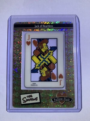 2003 The Simpsons FilmCardz Follow Suit Foil Jack of Heartless #R6 - RARE! - Image 1 of 3