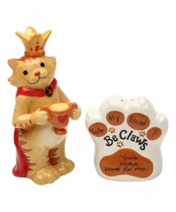 Juego de 2 saleros y pimenteros Cosmos "You're Always There for Me" Cat - Imagen 1 de 1