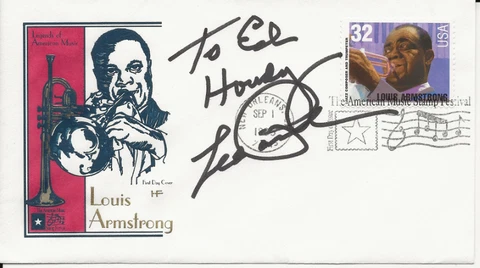 LES PAUL Signed First Day Cover FDC Cachet MUSICIAN Lester Polsfuss JAZZ COA Cover