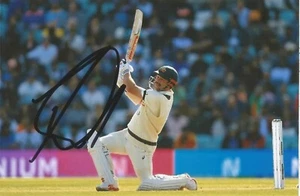 AUSTRALIA CRICKET: TRAVIS HEAD SIGNED 6x4 TEST ACTION PHOTO+COA **THE ASHES** - Bild 1 von 1
