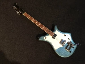 Electric Guitar EKO 700 Blue Glitter Lame S/N 100913 - Picture 1 of 14