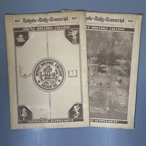 Holyoke Daily Transcript - May 7, 1937 - MT. HOLYOKE COLLEGE - Mass. - 100 Years - Picture 1 of 12