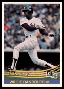 1984 Donruss Willie Randolph New York Yankees #417
