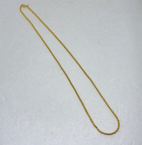 VETEMENTS Collana moderna in metallo tono oro ciondolo costume 22” decoro 20