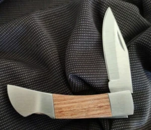 Rite-Edge Wood and Stainless Steel Locking Pocket Knife -Free Same Day Shipping! - Picture 1 of 9