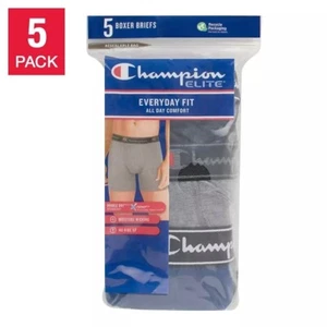 5-pack Champion Men's Boxer Brief Double Dry Technology X-Temp size Large 36-38 - Picture 1 of 5