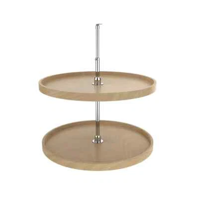 Rev-A-Shelf 2-Shelf 28" Full Circle Lazy Susan for Corner Base Cabinets Almond - Image 1 of 4