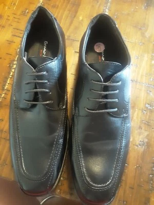 Men's Bruno Marc New York Black Oxford Lace Up Dress Shoes Size 9 - Image 1 of 4