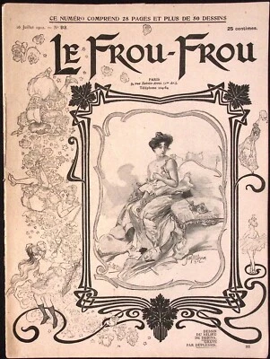 26 JUL 1902 Le Frou Frou French Humor Illustrated Magazine 28 Pages - Image 1 of 4