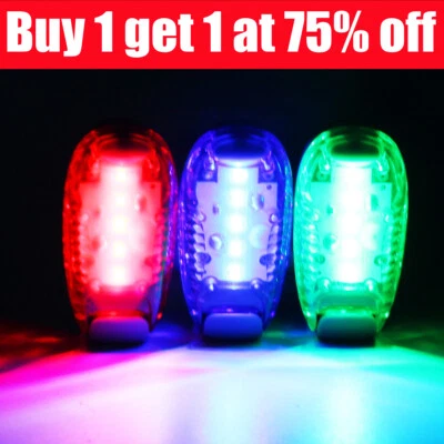 LED Clip-on Bike Tail Light Waterproof Safety Warning Bicycle Rear Lamp 3 Mode - Image 1 of 4